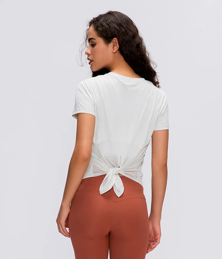 LULUNALAN Yoga Womens Clothing Top Women Gym Sport Fitness Shirts Women's Short Sleeve Top Loose Blouse Breathable Sportswear