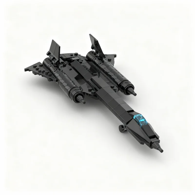 Фото Набор строительных блоков MOC Maestro S SR 71 Blackbird, 198 деталей, модель для сборки, конструктор, рождественский подарок, творческая идея, развивающая игрушка №1