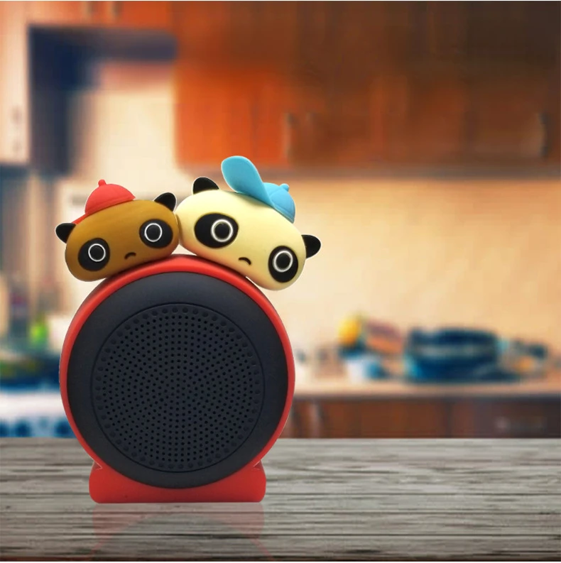 

Pet Bluetooth Speaker-Cute Bear Cartoon Wireless Bluetooth Desktop Silicone Speaker