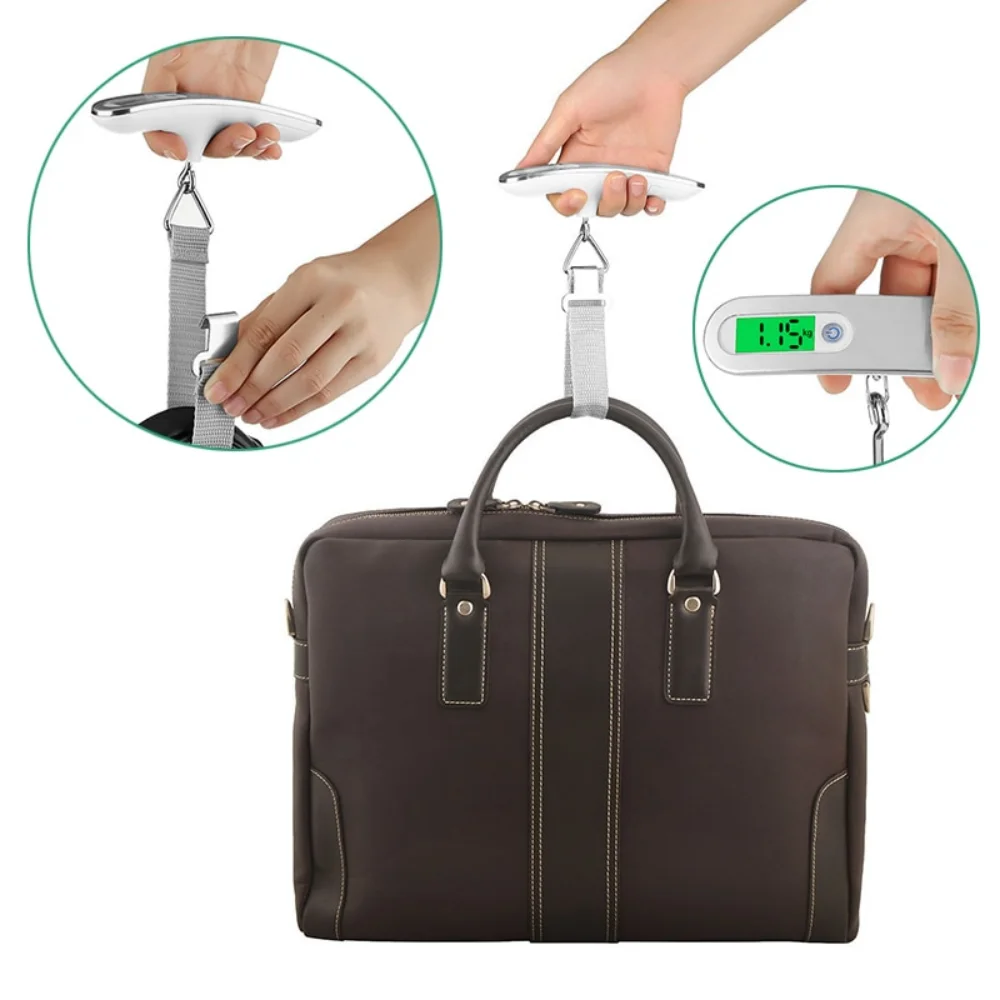 

Portable LCD Digital Hanging Scale Luggage Suitcase Baggage Weight Travel Scales with Belt for Electronic Weight Tool 50kg/110lb