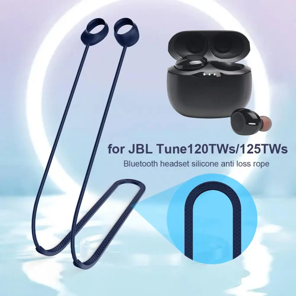 

2023 Sweat-proof Headphone Strap Silicone Earphone Lanyard Smart Accessories Soft Anti Lost Rope Waterproof Neck-hanging Strap