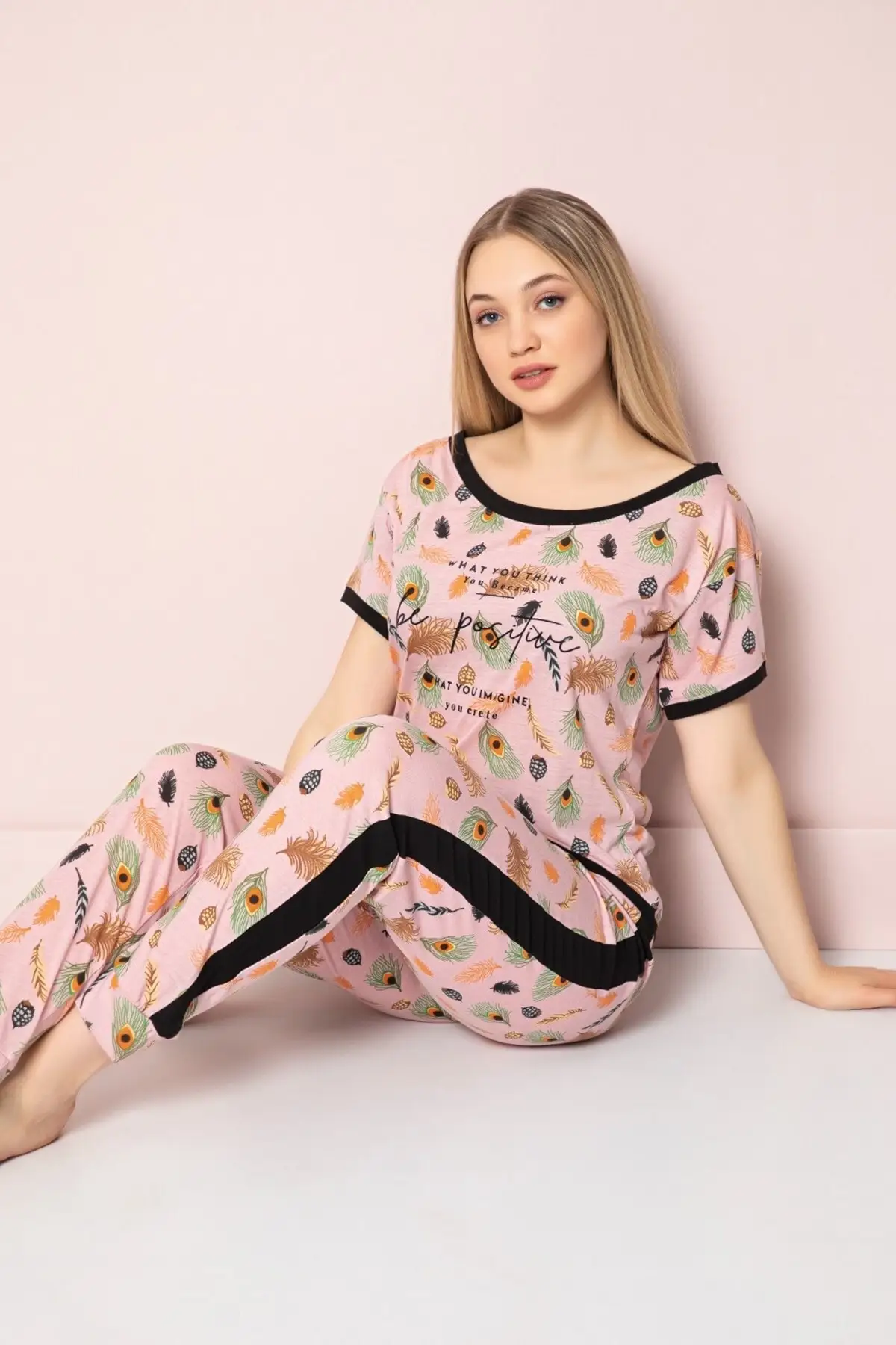 

Women's Pajamas Patterned nfed Powder Sleep Lounge Pajamas Nightwear Nightwear Nightwear Nightwear Casual Home Clothing
