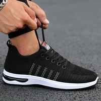 mens mesh breathable sports shoes fly weaving tide shoes fashion casual running shoes breathable travel shoes walking shoes