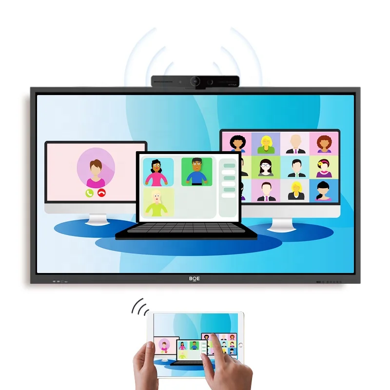 

BOE 55 Inch 10 Point IR Touch Office School Digital Whiteboard Smart Board Interactive Panel Can Add OPS