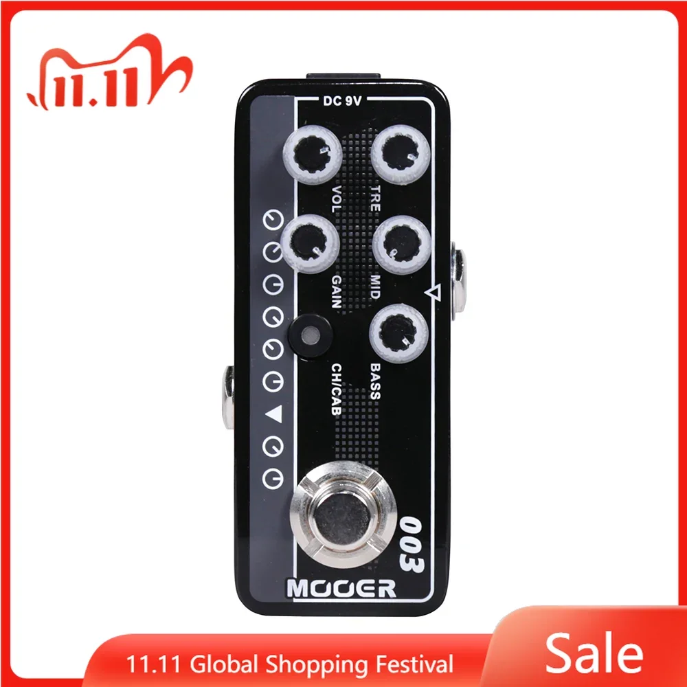 

MOOER 003 Power-Zone Digital Preamp Guitar Effect Pedal Truly Versatile Micro Dual Channel Preamp Guitar Parts & Accessories