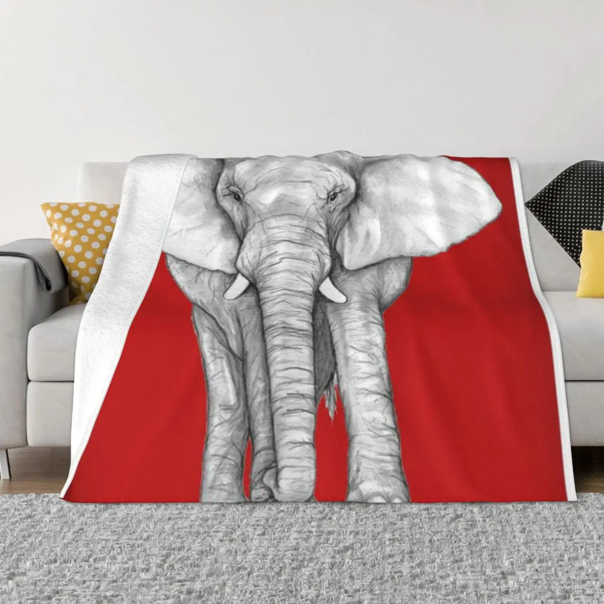 Малиновый слон ультра-мягкое Флисовое одеяло