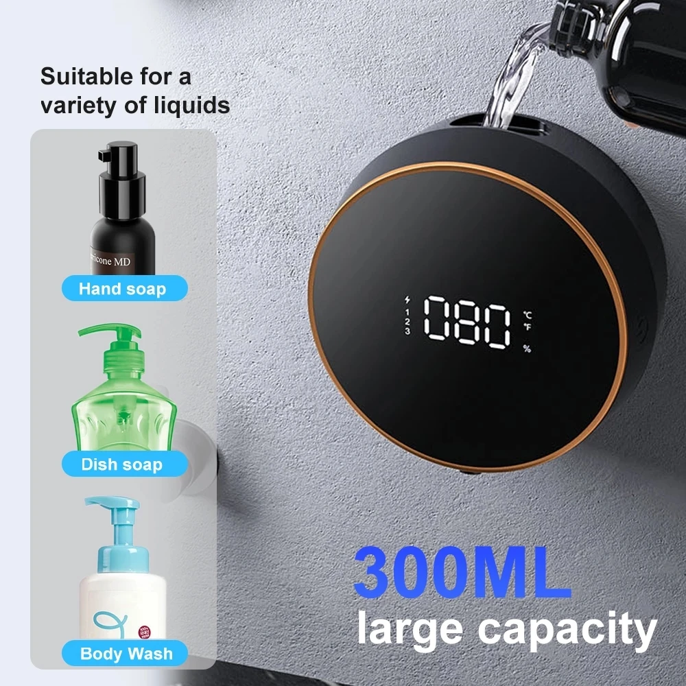 

Wall Liquid Soap Dispenser Soap Dispenser USB Charging Infrared Induction Smart Kitchen Sensor Hand Washer Hand Sanitizer