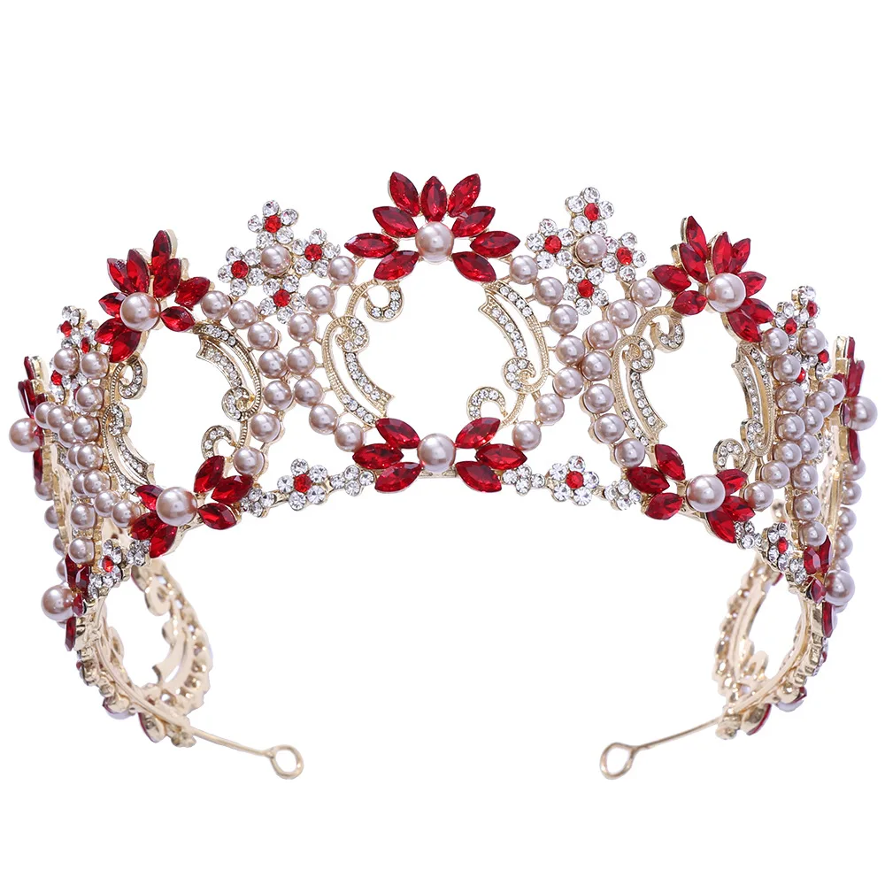 

Свадебная корона головные уборы свадебная корона головной убор Стразы Ретро роскошные аксессуары для волос для женщин TT @ 88