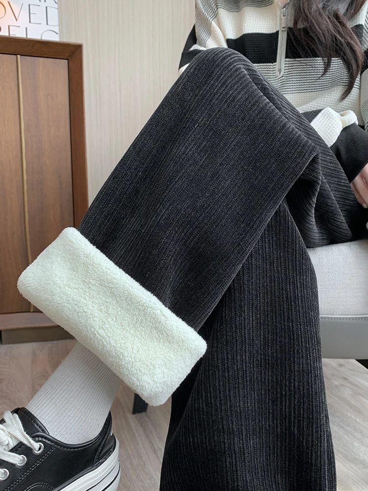 Женские теплые спортивные штаны на подкладке из шерпы флисовые брюки зимние