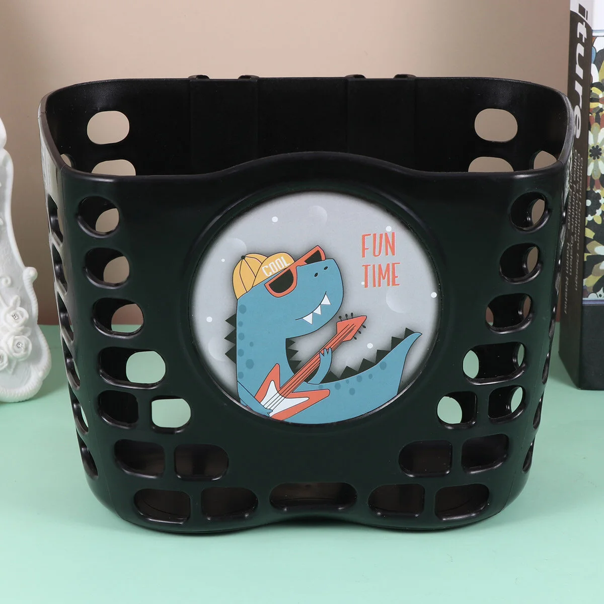 

Scooter Basket Bike Baskets: Bike Front Storage Basket Black Detachable Cargo for in Front Basket Replacement