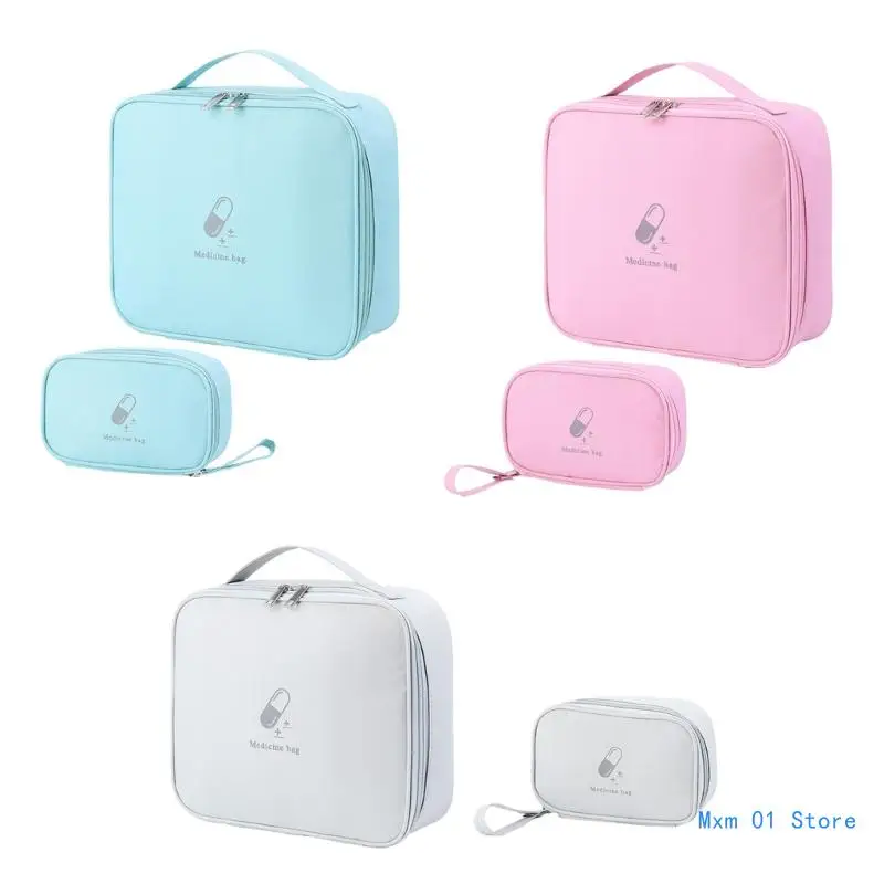 

Empty First Aids Bag Emergency Kits 2Pcs Travel Size Survival Kits Small Bag First Aids Kits for Office Drop shipping