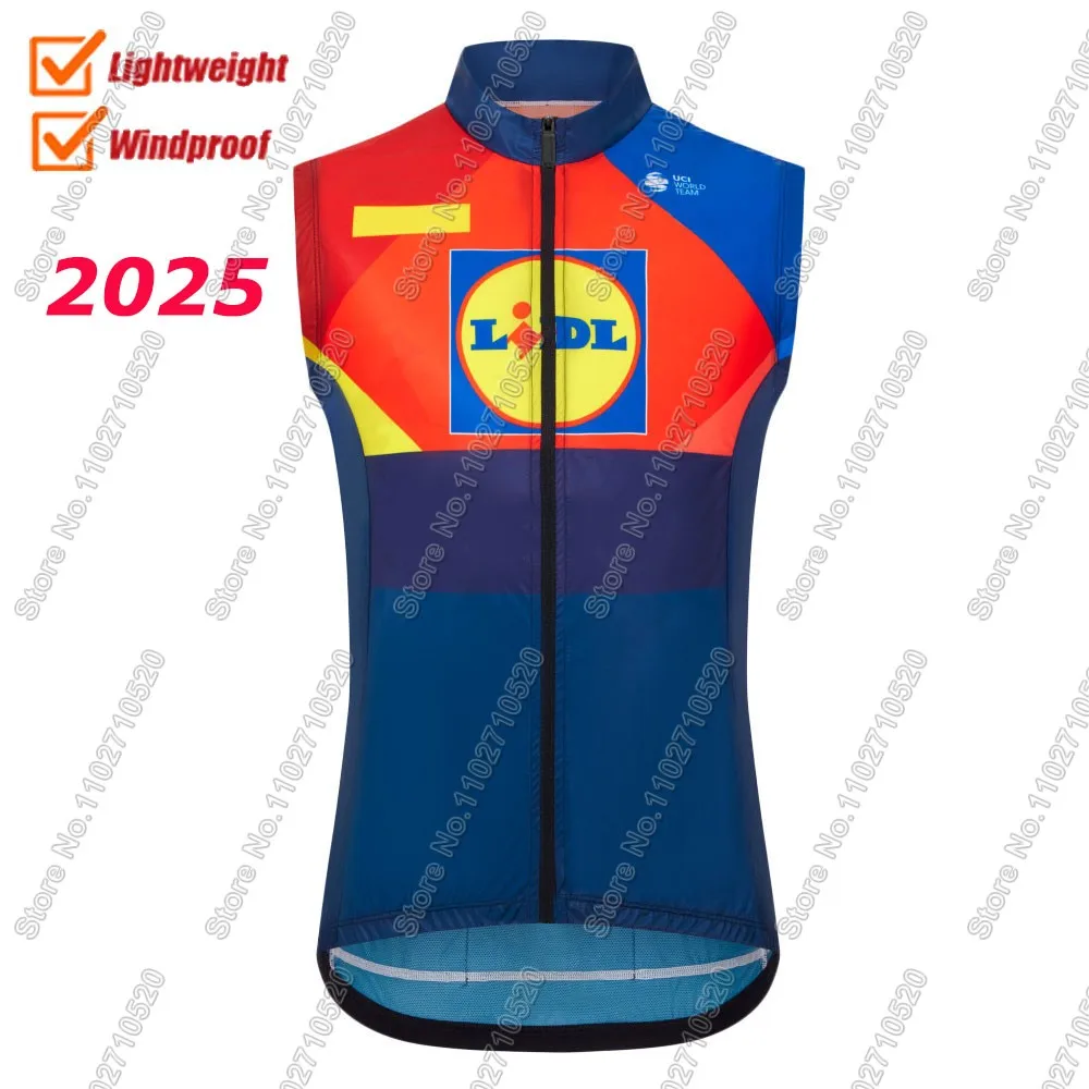 Фото Ветрозащитный жилет Lidl 2022, ветрозащитный жилет France Tour Team, велосипедный жилет TDF, трикотаж для шоссейного велосипеда, одежда без рукавов, MTB Maillot Ciclism №1