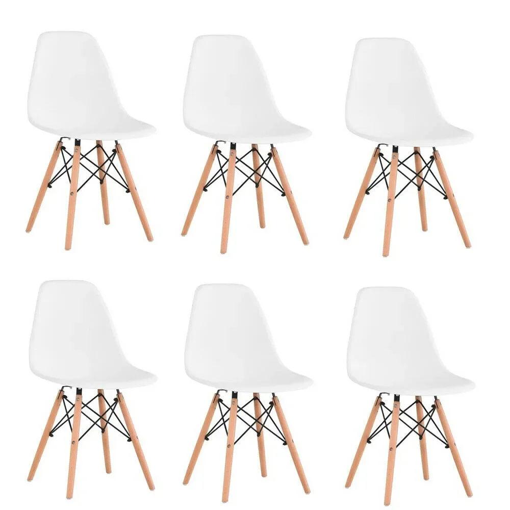 

6 шт./набор, стулья в японском стиле skandynawski, пластиковые стулья