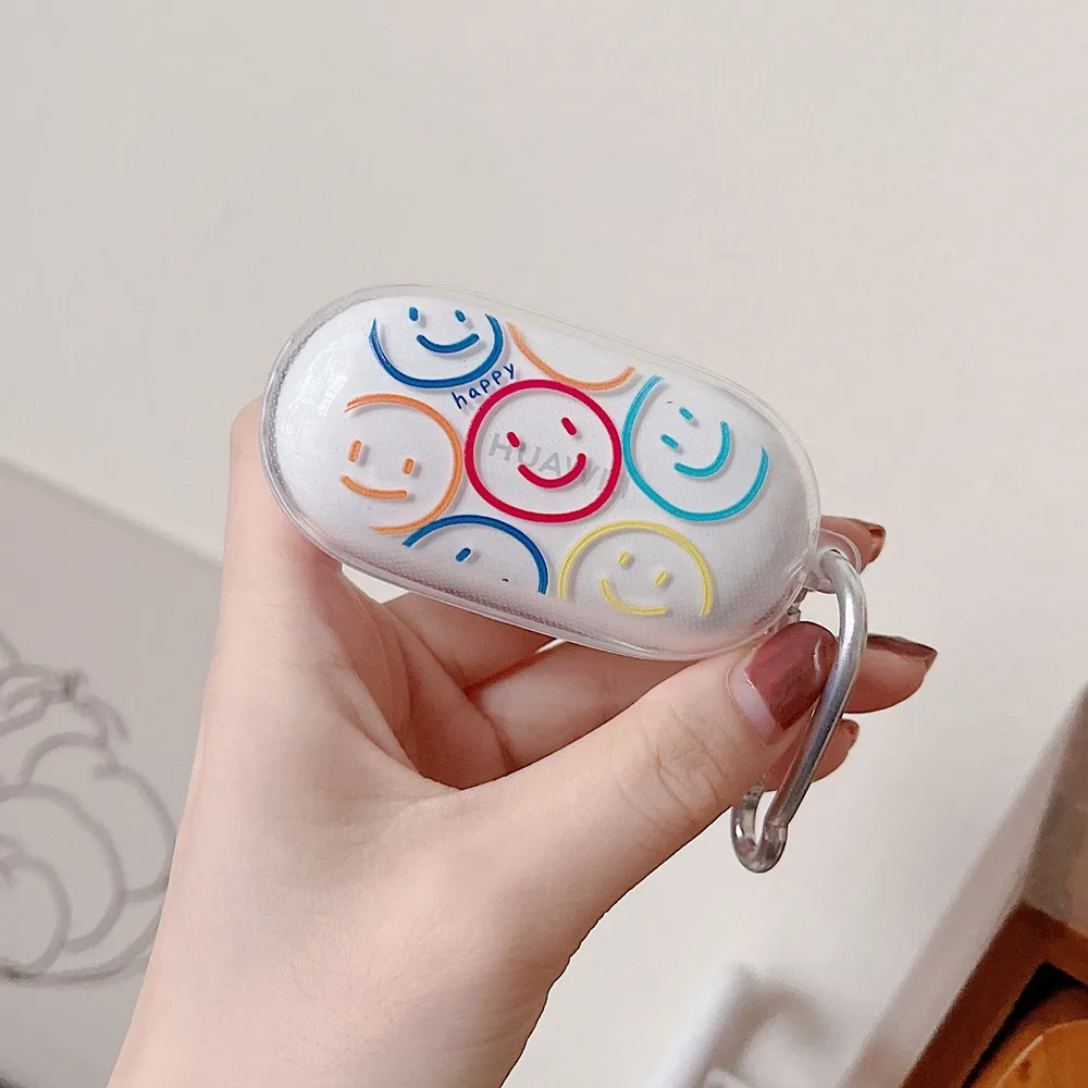 

Cute Smiley Flower Astronaut Soft Silicone Earphone Case Headphone Shell For Huawei Freebuds SE Charging Box Cases Capa Funda