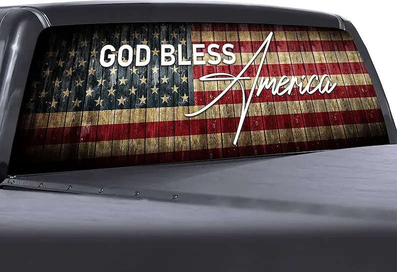 

Американский флаг Partyholics, водонепроницаемые наклейки на заднее стекло для грузовиков, наклейки на заднее окно, графические наклейки для грузовиков, наклейки для транспортного средства