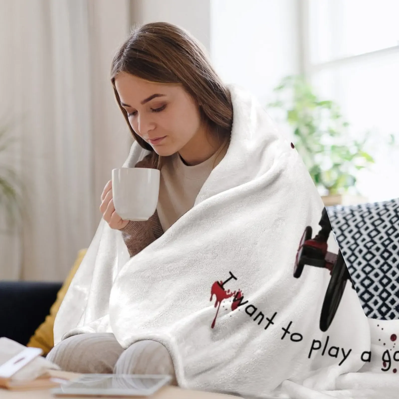 SAW - Головоломка Я хочу играть в игре. Роскошное одеяло. Летние свободные