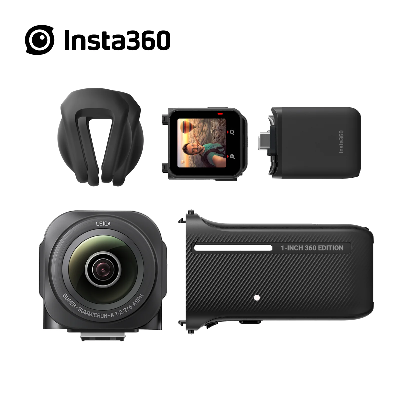 Фото Insta360 ONE RS 1-дюймовый выход 360 — 6K 360 с двумя 1-дюймовыми датчиками, совместный с Leica, FlowState Sta №2