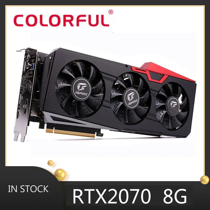 

Графическая карта Colorfu RTX 2070 oc 8 Гб 3070 бит gddr6 nvidia geforce, графические карты BTC eth, карточка для майнинга no 3080ti gpu