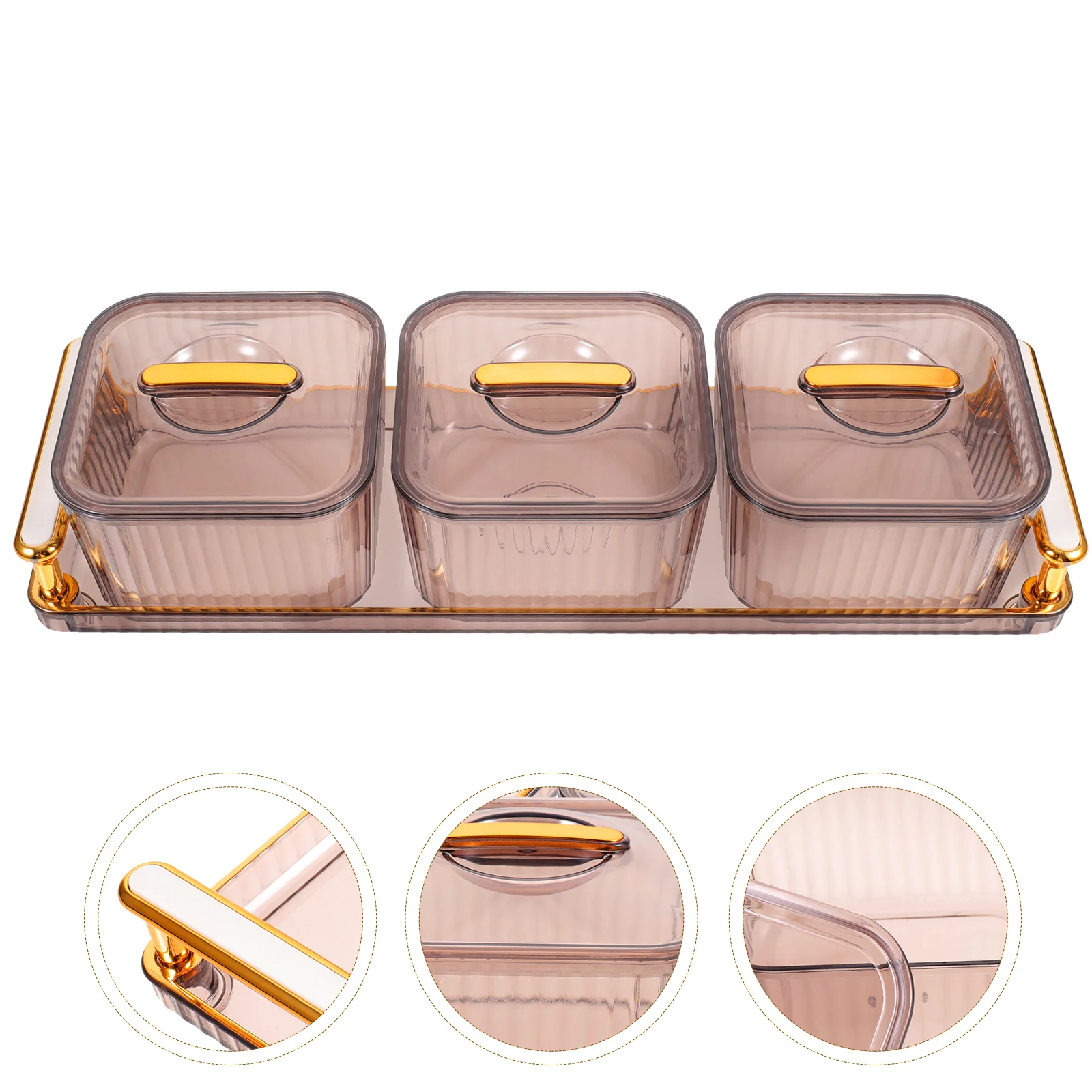 

Tray Boxes Reusable Nut Jar Snacks Movie Lids Containers Condiment Cookie Plates Box Treats Holder Candy Party Cookies