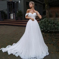 boho v neck cap sleeves wedding dresses tulle elegant a line bridal gown vintage backless zipper for bride vestido de novia