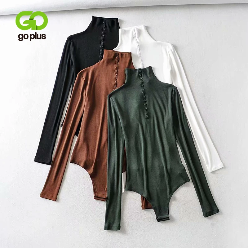 

Боди GOPLUS для женщин с длинным рукавом, сексуальные обтягивающие боди, женская одежда, обтягивающий комбинезон, женский комбинезон, женский ...