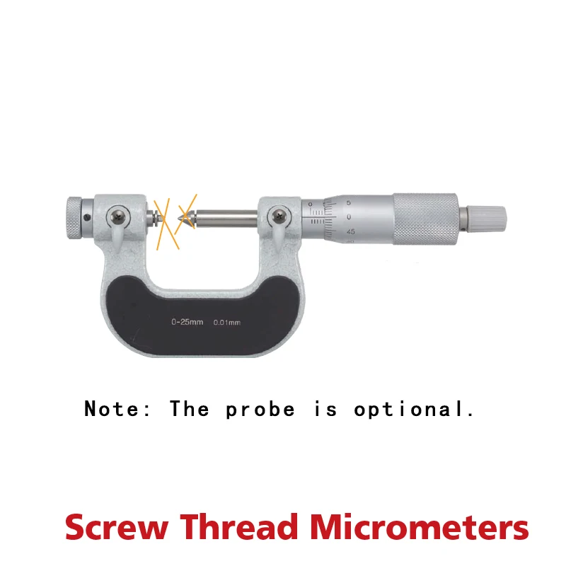 Микрометры с резьбой 100-125 125-150 150-175 мм Микрометр резьбой326-251 126-125 126 127 126-800 0 01