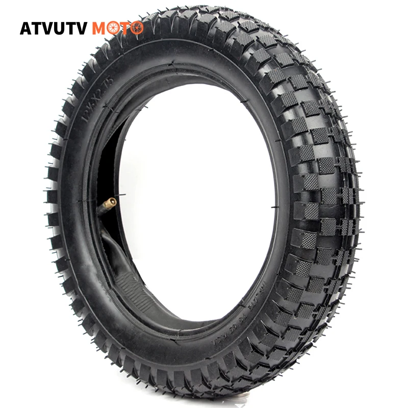 

1 Set 12 1/2X2.75 Tire Wheel Inner Outer Tube Kit For Dirt Pit Bike Motorcycle Bike 47-49CC 12.5x2.75 Off-Road Tyre