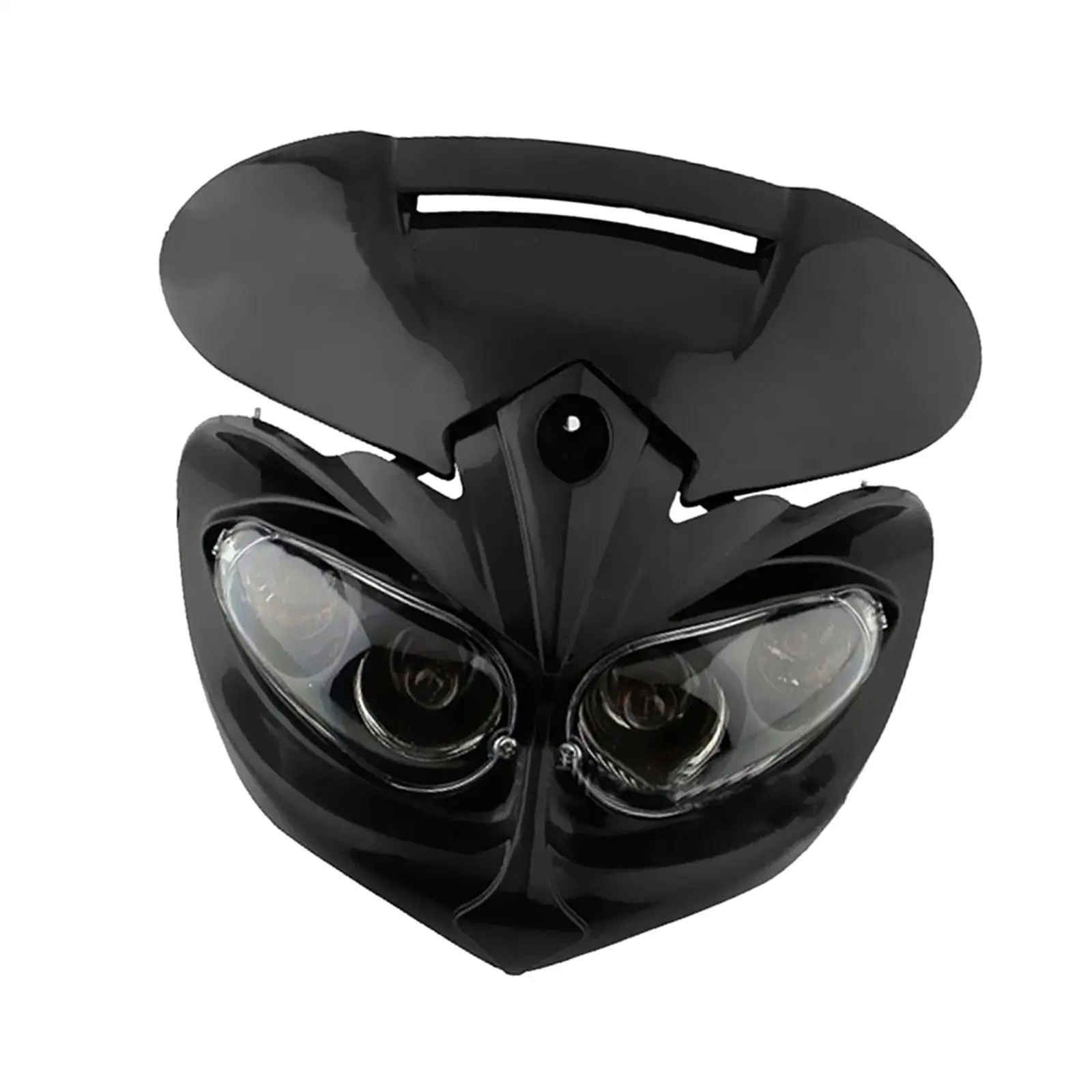 

12V Black Universal Motorcycle Head Lamp Fairing Headlight
