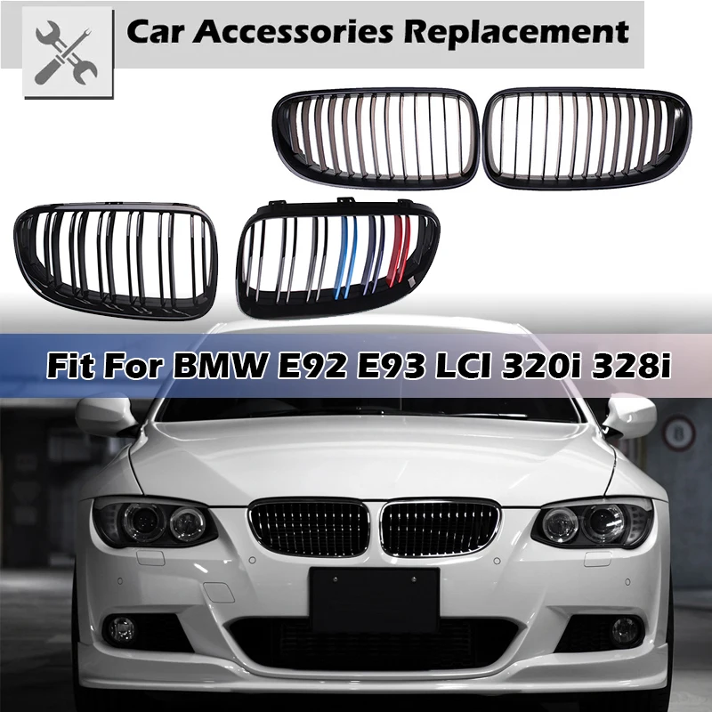 Kidney Grill Front Bumper Grille Fit For BMW E92 E93 LCI 320i 328i 335i 2010-2014 Car Accessories Replacement Performance