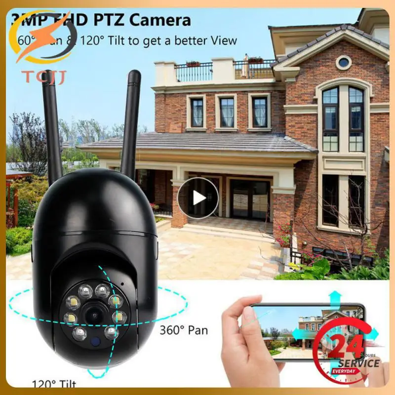 

Wifi Baby Monitor Snapshot 3mp Hd Close-circuit Television Ip Camera Family Safety Protection Wifi 2.4g5g Dual-band Wireless