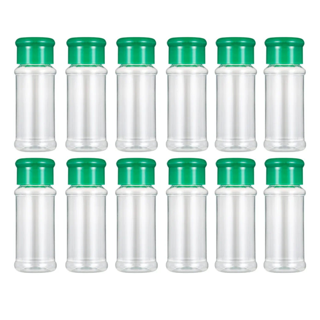 

Sugar Bowl Spice Organizer 100ml Pepper Shakers Seasoning Jar Can Kitchen Non-toxic Plastics Bottles12pcs Kitchen Spice Rack