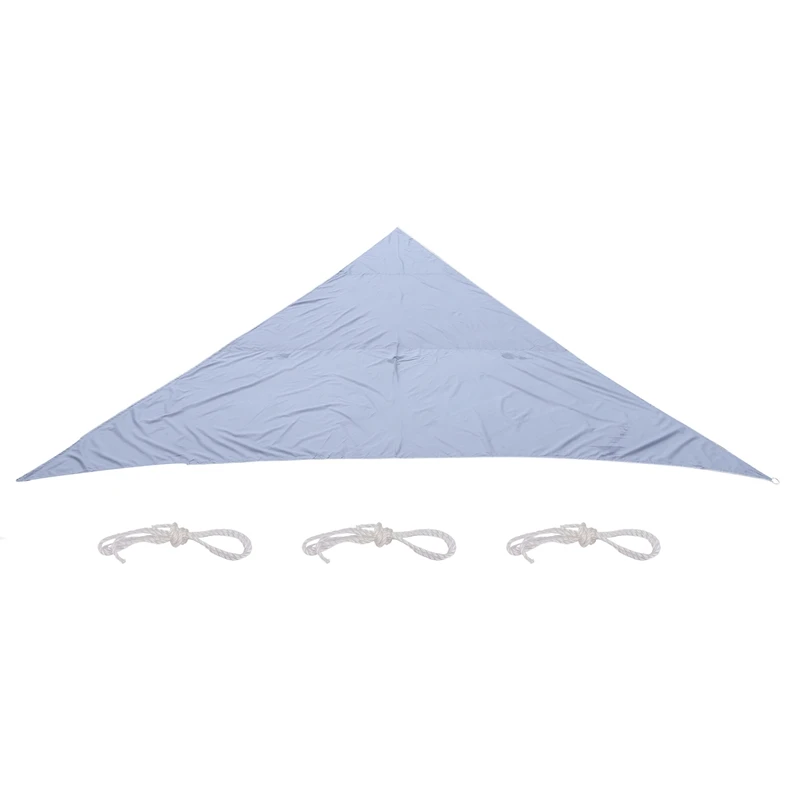 Waterproof Awning Triangle Sunshade Protection Garden Courtyard Swimming Pool Oxford Cloth Canopy Gray