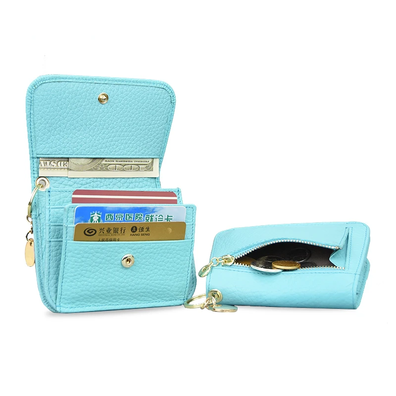 

MOONBIFFY Genuine Leather Women Rfid Anti-theft Wallets Female Cowhide Coin Purses Ladies Small Pocket Card Holder Clutch Bag