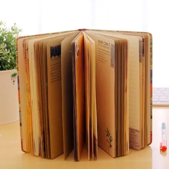 

Блокнот А5 в ретро-стиле, креативный студенческий дневник из крафт-бумаги, иллюстрация, полноцветный блокнот, Ручная книжка, планер, журнал