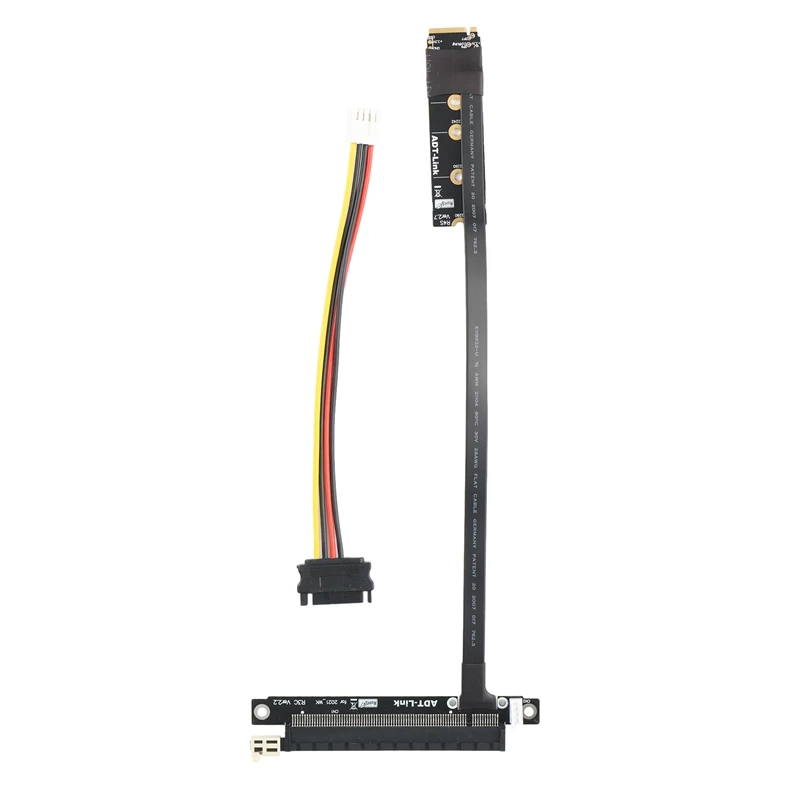 

1 Piece of M2 NGFF NVMe Extension Cable to PCIE X4 Board with Built-in Corner Turning Adapter M.2 4X to X16