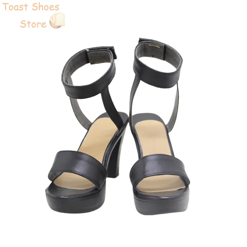 Mashiro Обувь для косплея Vtuber из искусственной кожи Хэллоуин Карнавальные ботинки