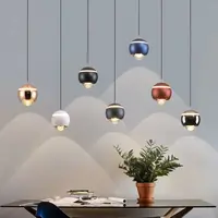 Nordic Creative Minimalist Lifting Small Ball Pendant Light Bedside Bed Dining Table Freely Pull Up Small Ball Chandelier Lamp