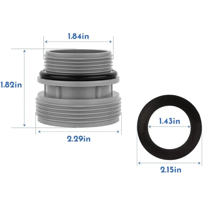 M2EE Набор принадлежностей для обслуживания бассейна Удобный переходник шланга