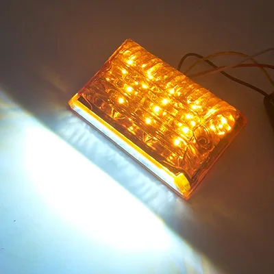 

20 светодиодов для автомобиля, грузовика, боковые габаритные огни, сигнальная лампа, 24 В, индикатор подсветки, водонепроницаемый задний фонарь поворота