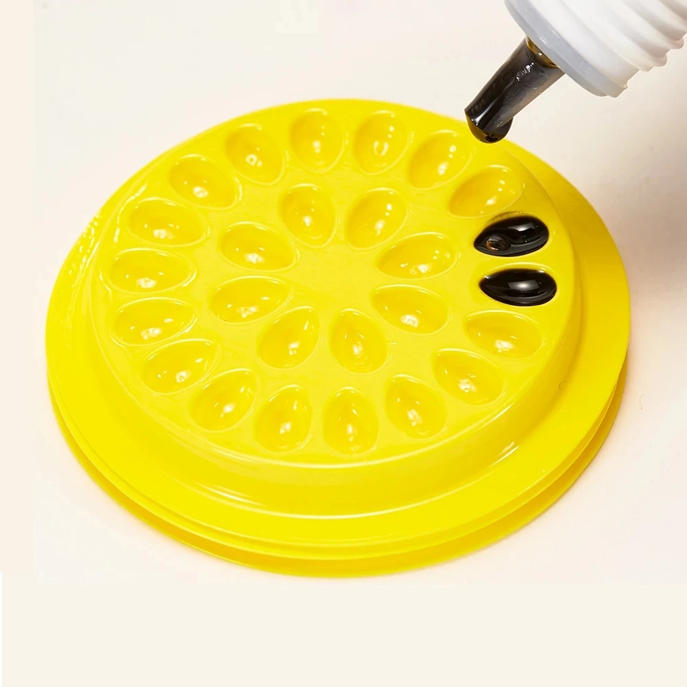 50 шт. круглые розовые прозрачные держатели клея пластиковые поддельные