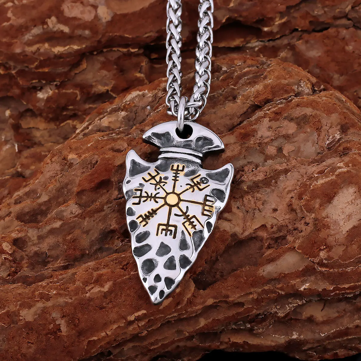 Подвеска в виде викинга из нержавеющей стали