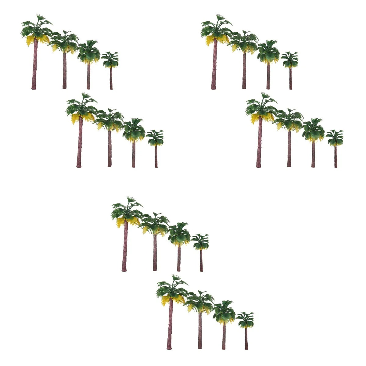 

Tree Trees Model Landscape Scenery Mini Palm Miniature Train Architecture Green Rainforest Bonsai Railroad Artificial Micro Pot