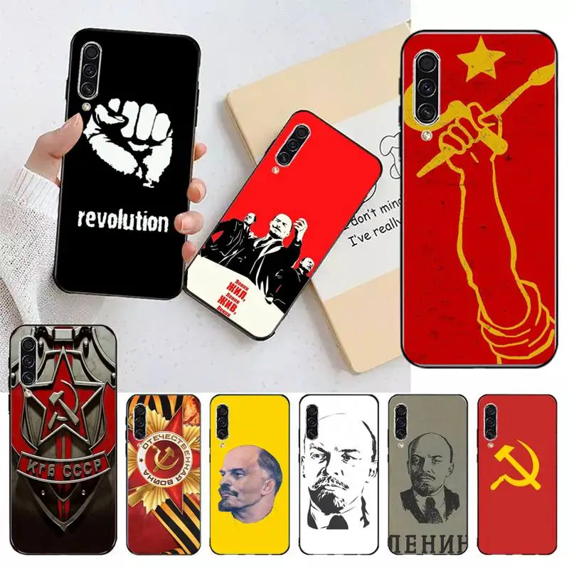 

lenin Soviet Union flag Phone Case For Samsung galaxy A S note 10 12 20 32 40 50 51 52 70 71 72 21 fe s ultra plus
