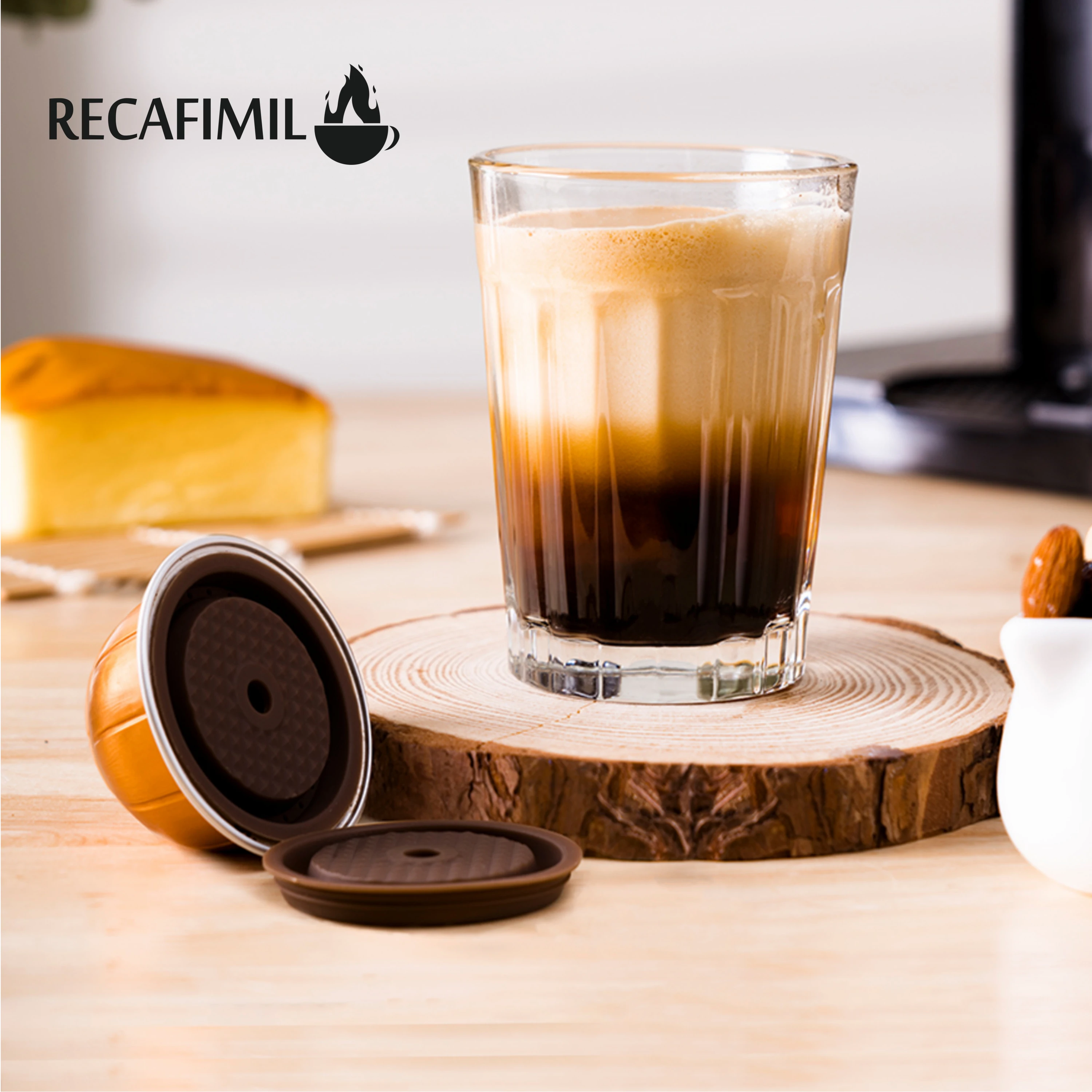 

Reusable Vertuo Pod Lid Coffee Capsule Discs For VertuoLine Coffee Pod Food Grade Silicone Cap For Reuse Nespresso Vertuo Pods