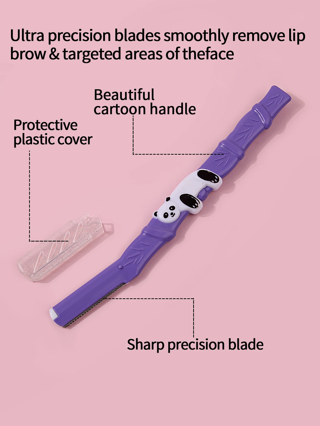1 Шт. Портативный Триммер Для Бровей С Защитной Сеткой Устойчивый К Царапинам
