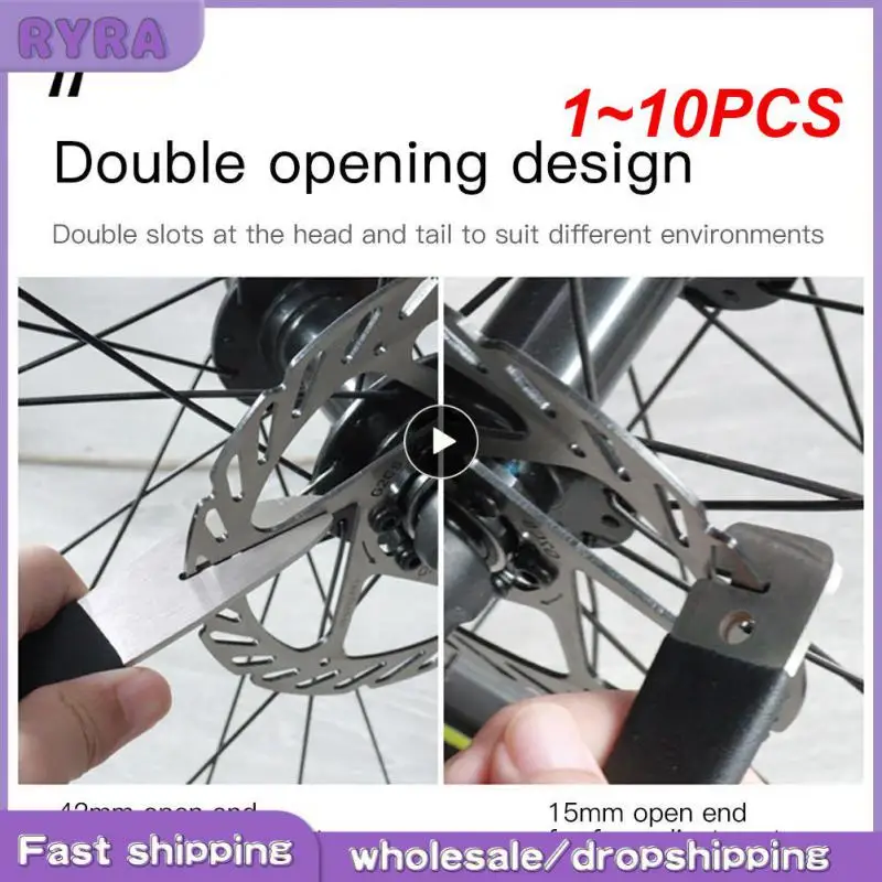 

1~10PCS Portable MTB Bike Disc Wrench Rotor Alignment Truing Tools Mountain Bicycle Flattening Correction Spanner Stainless
