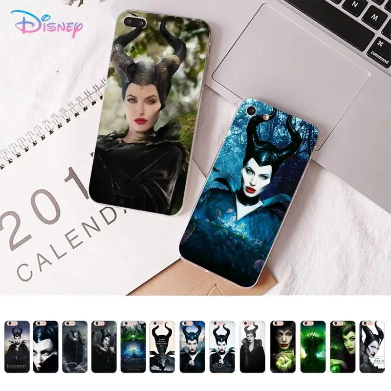 

Disney The Witch Maleficent Phone Case For iPhone 8 7 6 6S Plus X SE 2020 XR XS 14 11 12 13 Mini Pro Max Mobile Case