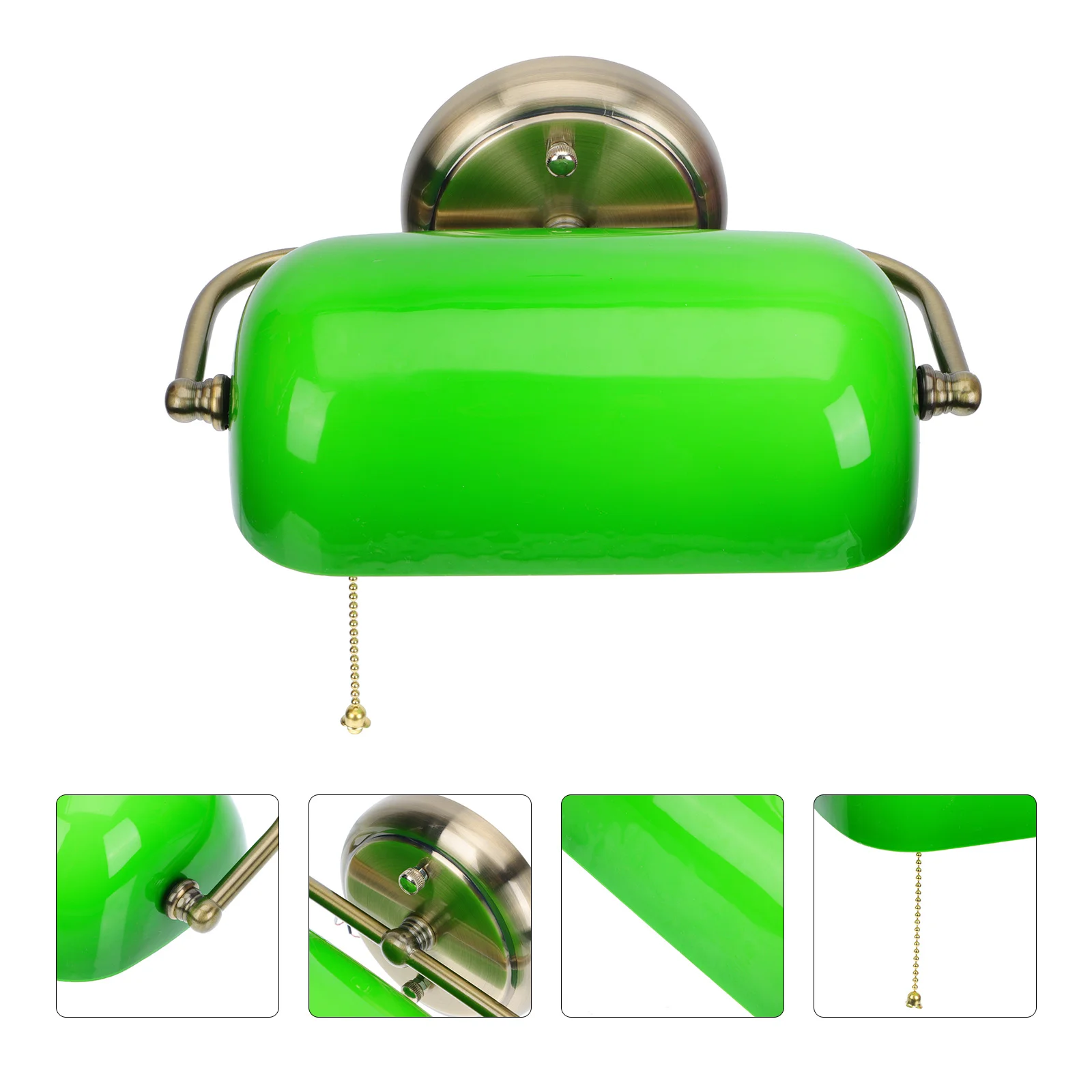 

Wall Lamp Bedside Light Vintage Zipper Designed Exquisite Night Housewarming Gift American Style Elegant Green Home Decor