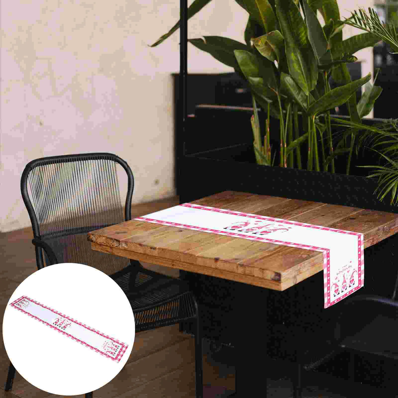 

1 шт., Декоративная скатерть из льна