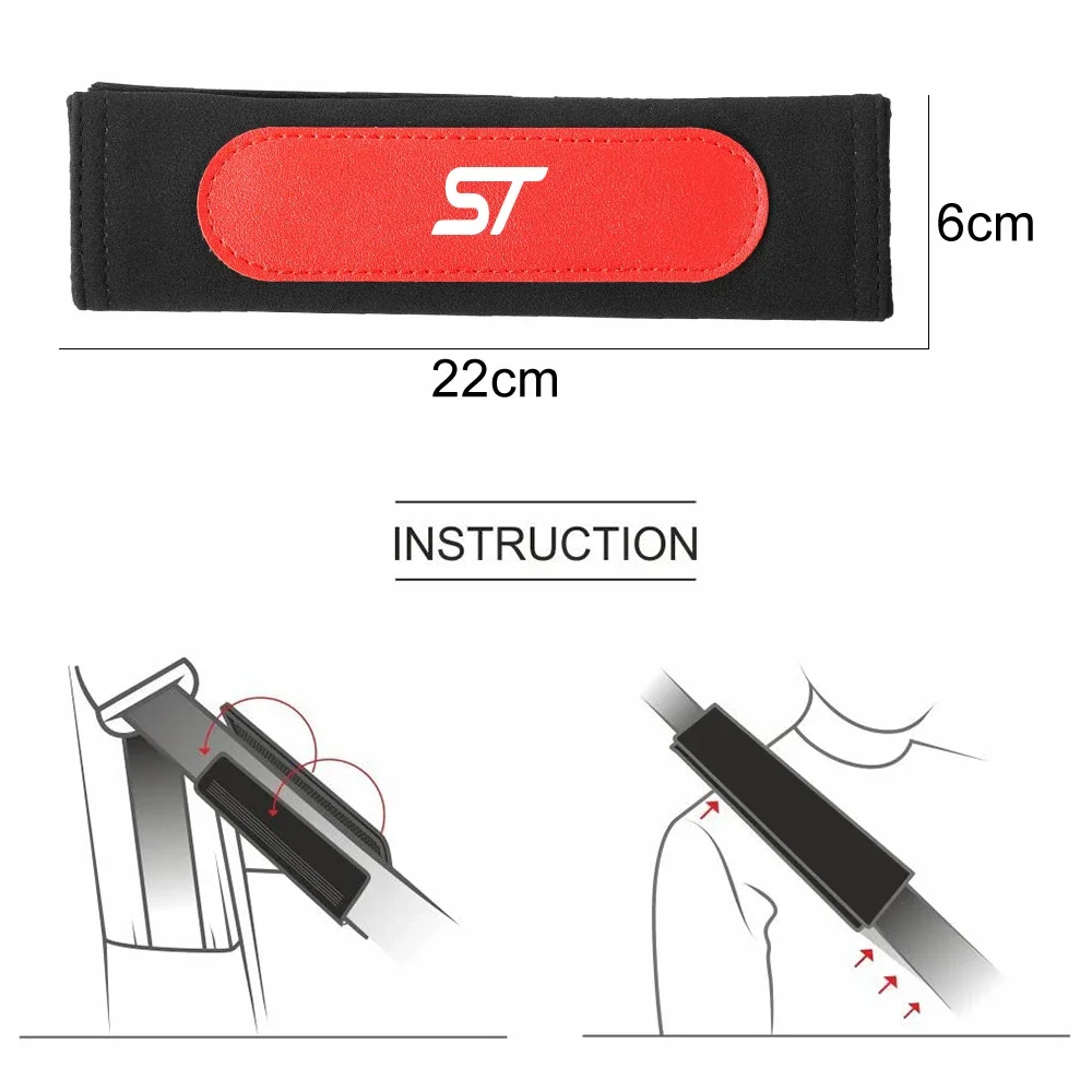 2 шт. Наплечные подушки для автомобильного ремня безопасности Ford Fusion Shelby Ranger Edge